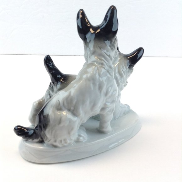 Carl Scheidig Germany Porcelain Scottish Terrier Scottie Schnauzer Dogs - Picture 4 of 16